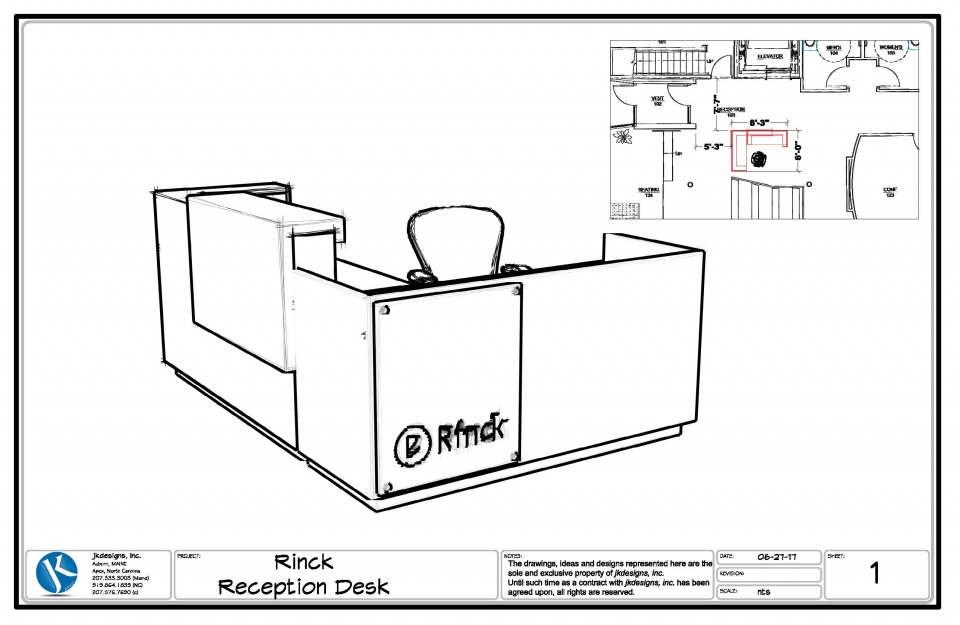 Rinck Advertising Custom Reception Desk Jk Designs